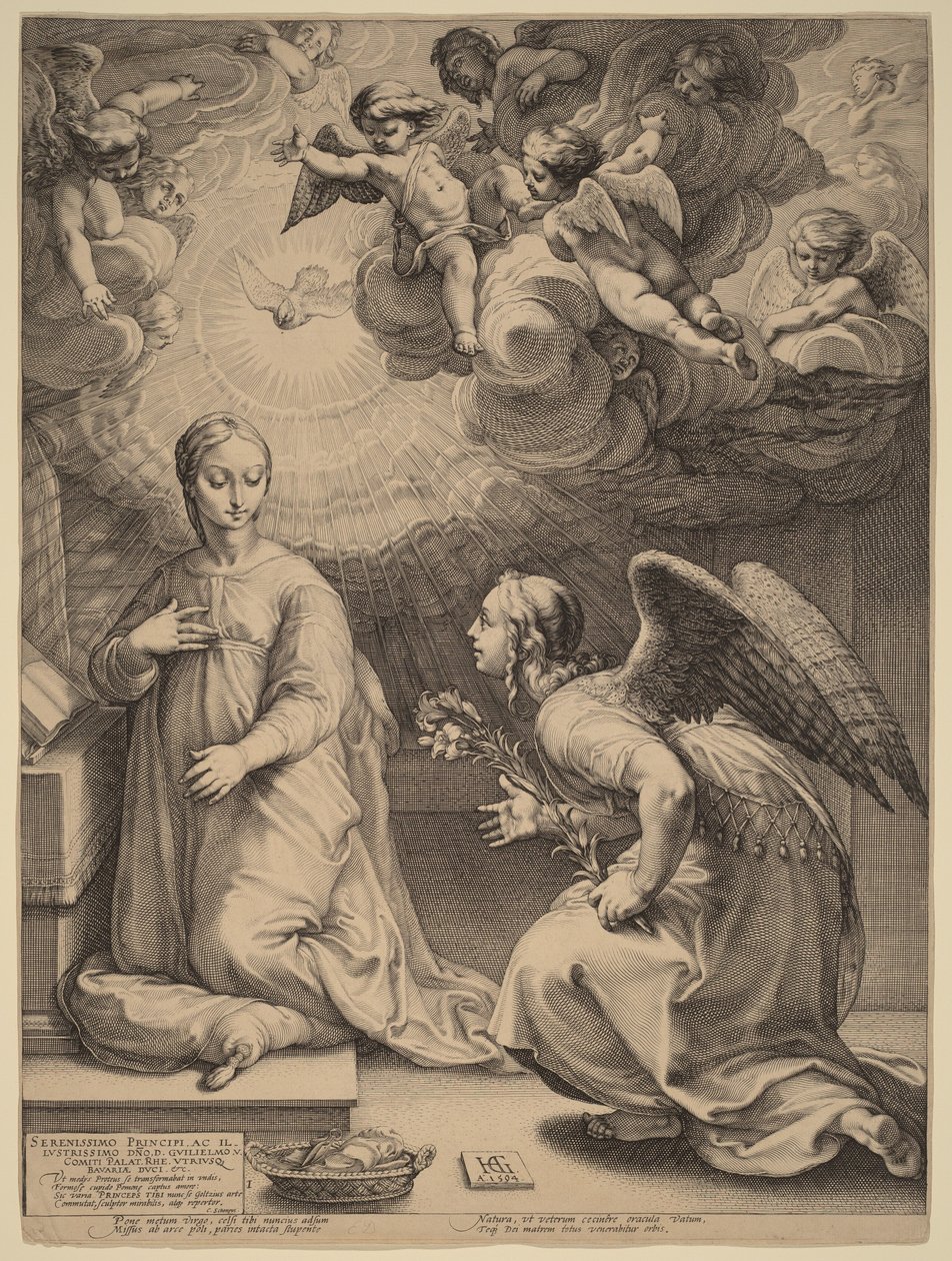 Die Verkündigung von Hendrick Goltzius