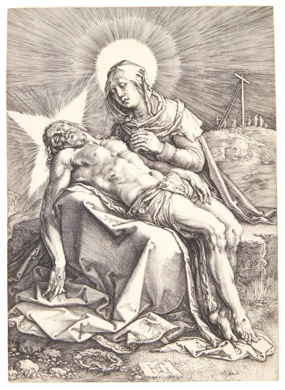 Die Beweinung der Jungfrau Maria von Hendrick Goltzius