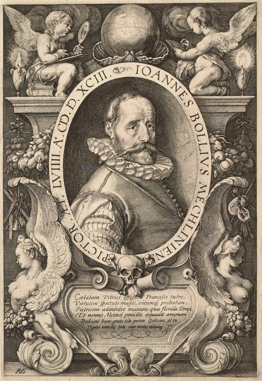 Der Maler Hans Bol (1534-1593) von Hendrick Goltzius