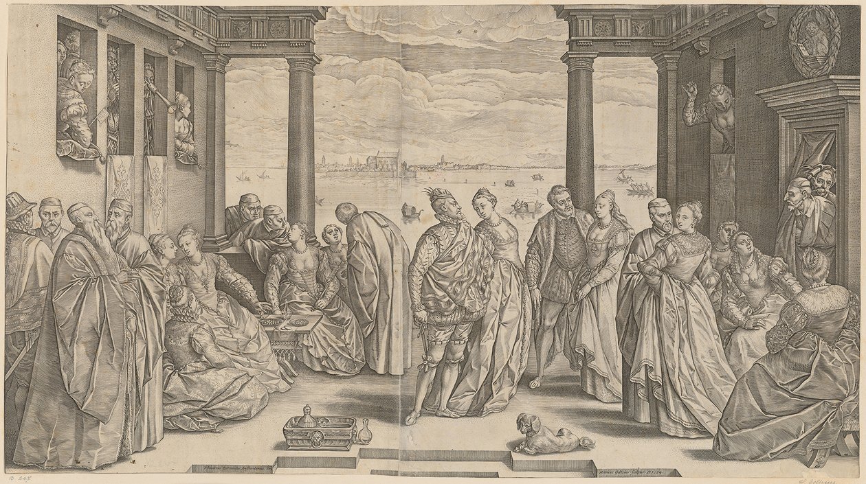 Venezianische Hochzeit von Hendrick Goltzius