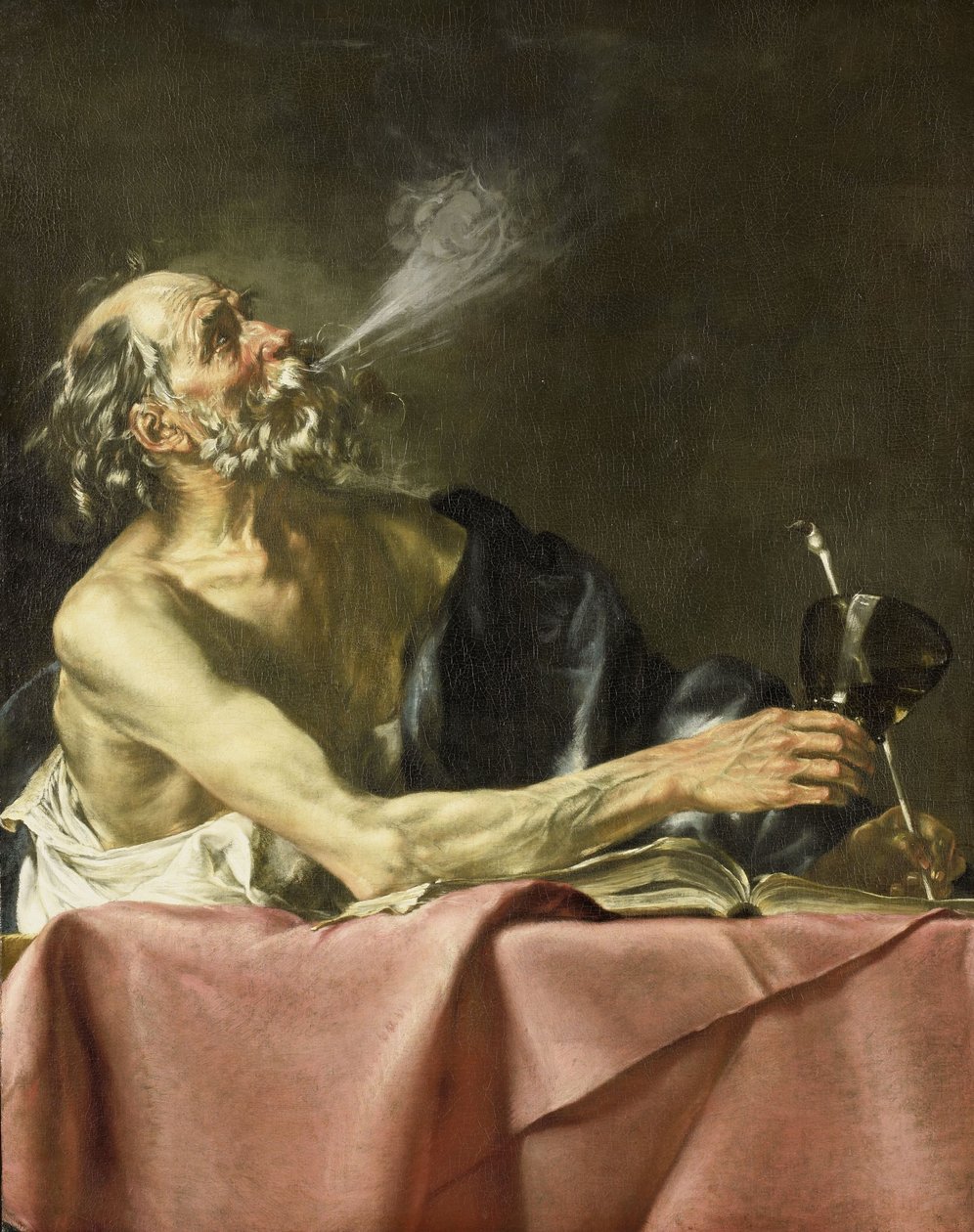 Der Raucher Allegorie der Vergänglichkeit von Hendrick van (1572-1635) Someren