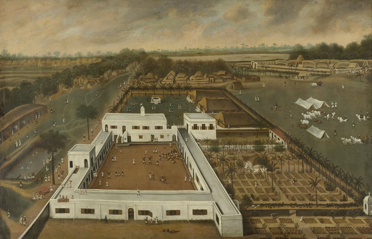 Niederländische Plantage in Bengalen, wahrscheinlich die VOC-Lodge Kazimbazar, 1665 von Hendrik van Schuylenburgh