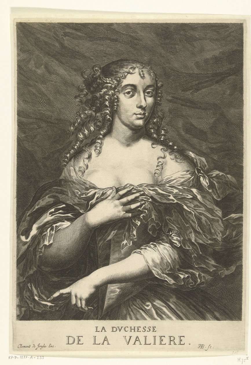 Porträt von Louise Françoise de La Baume Le Blanc de la Vallière von Hendrik Bary