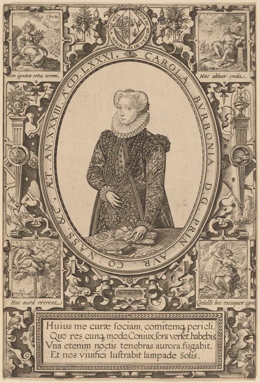 Charlotte von Bourbon von Hendrik Goltzius