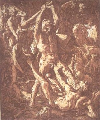 Herkules tötet Cacus von Hendrik Goltzius: Kunstdruck