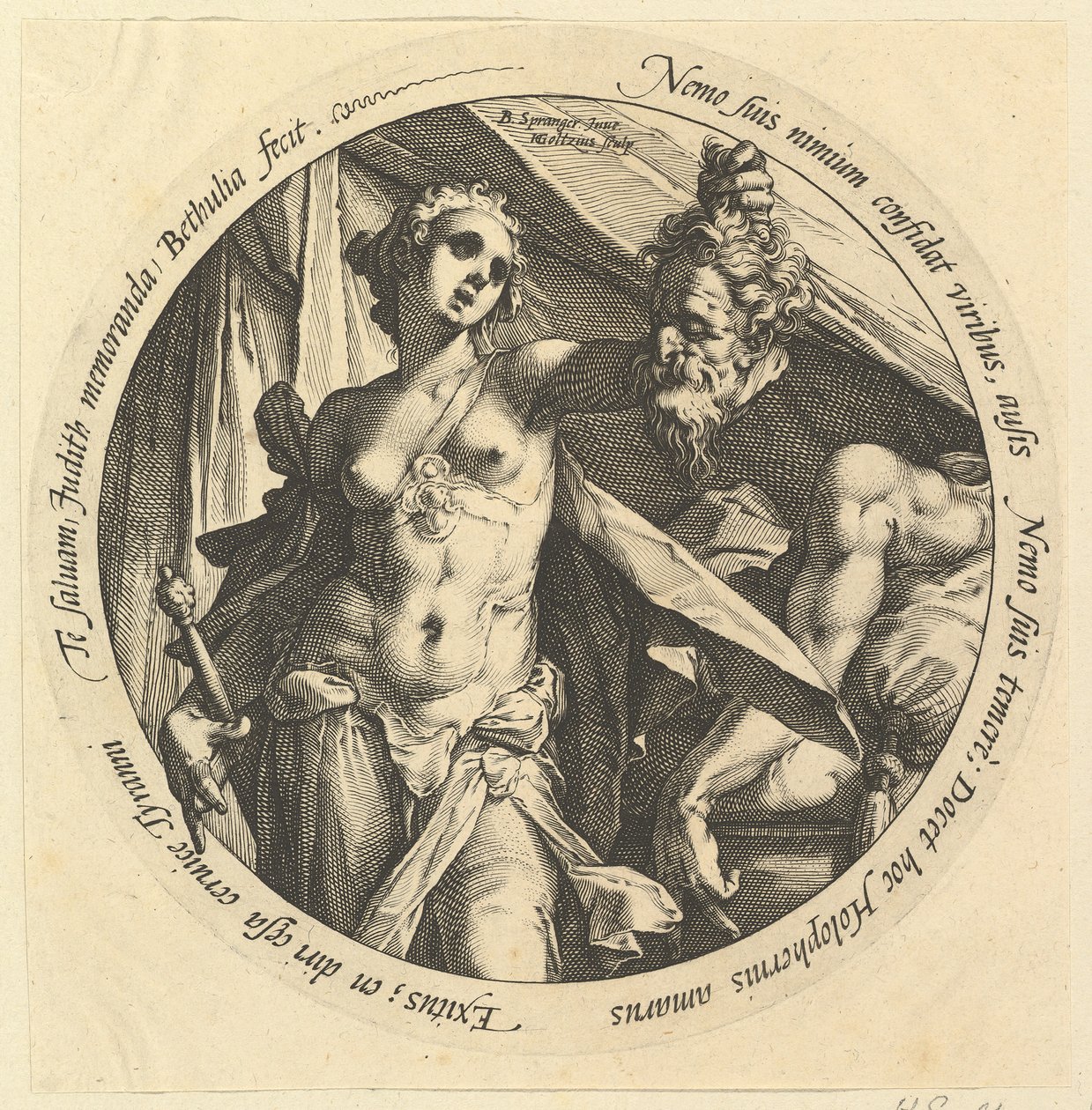 Judith mit dem Kopf des Holofernes von Hendrik Goltzius