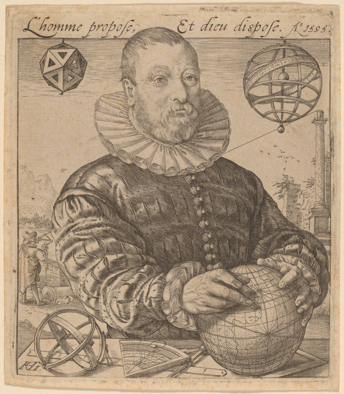 Nicolaus Petri van Deventer von Hendrik Goltzius