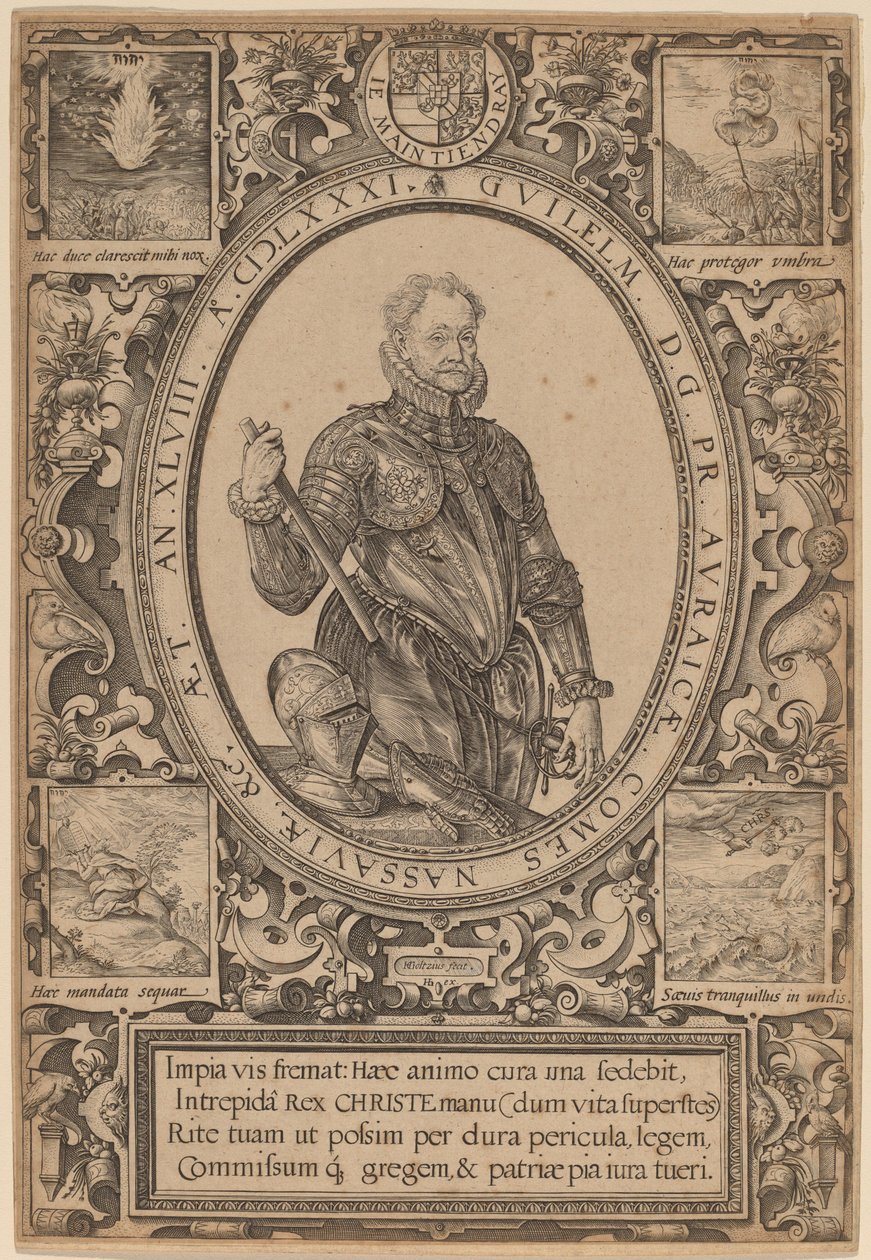 Wilhelm, Graf von Nassau, Prinz von Oranien von Hendrik Goltzius