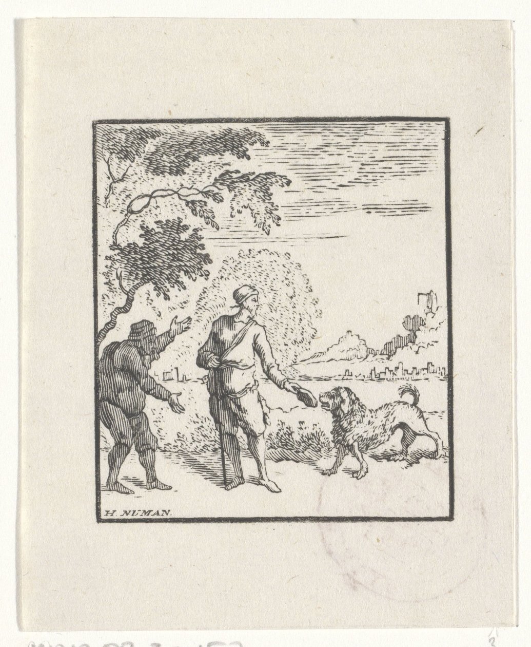 Darstellung einer Geschichte aus den Fabeln des Äsop von Hendrik Numan