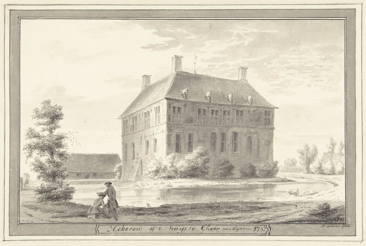 Das Herrenhaus Heeckeren bei Goor, in Twente von Hendrik Spilman