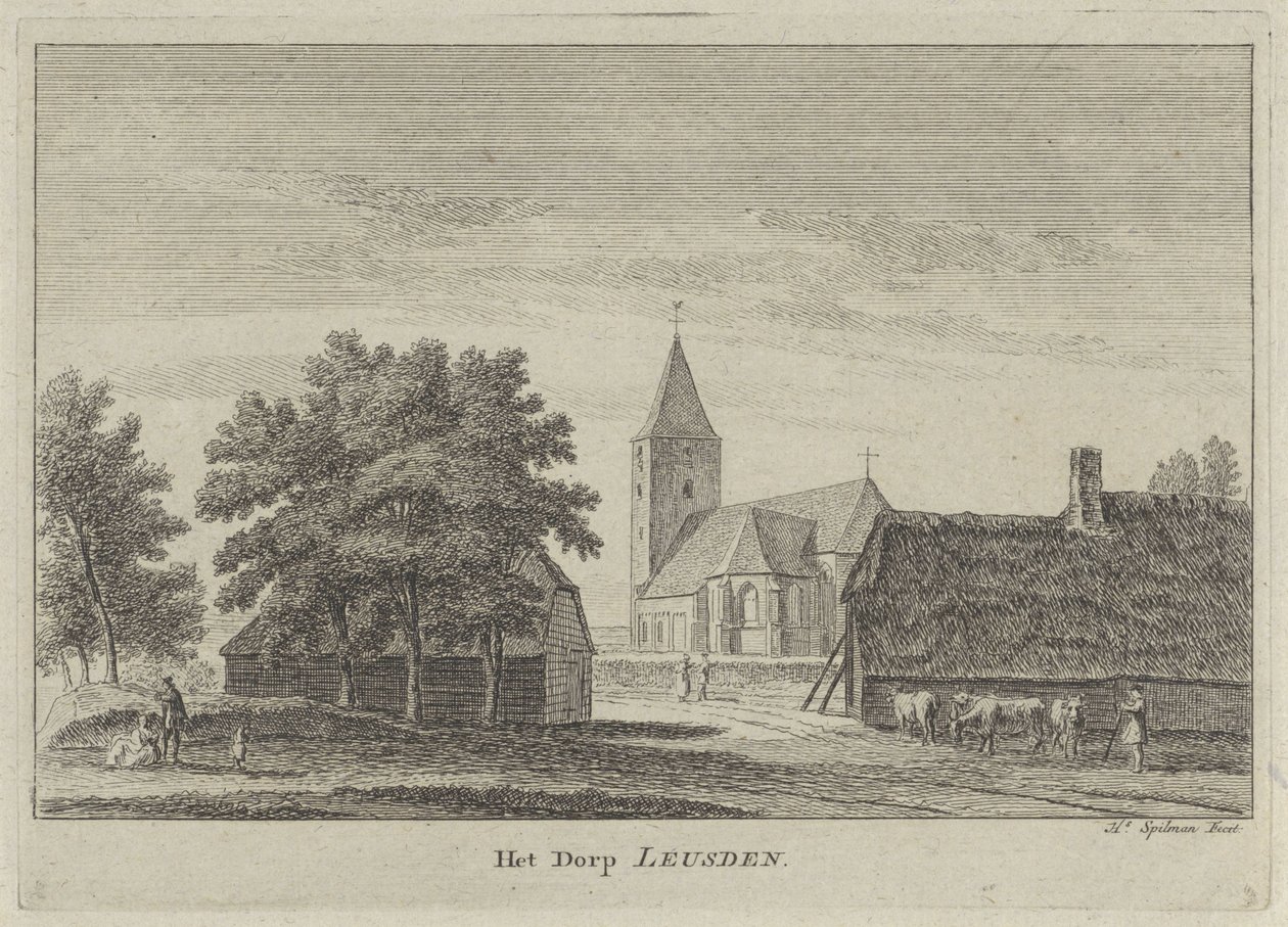 Ansicht von Leusden von Hendrik Spilman