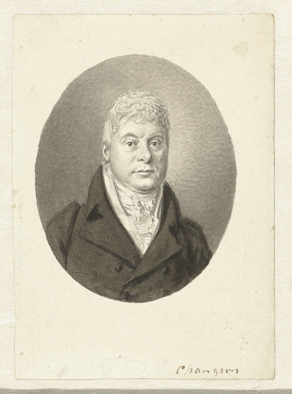 Porträt von F.D. Changuion von Hendrik Willem Caspari