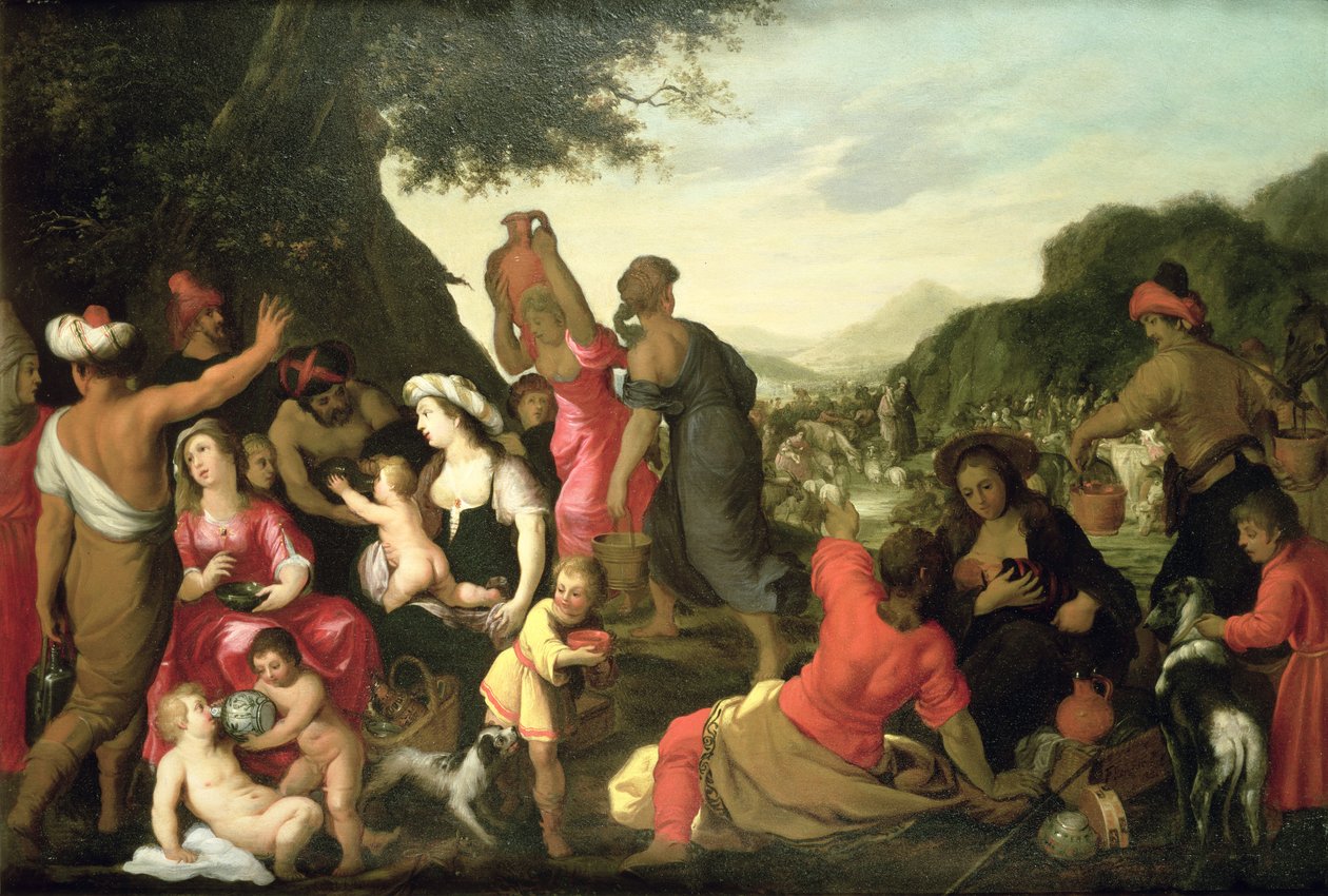 Die Israeliten in der Wüste von Hendrik van the Elder Balen