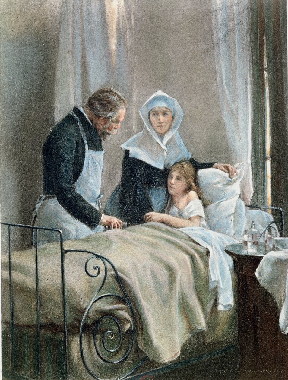 Das kranke Kind von Henri Alphonse Louis Laurent-Desrousseaux