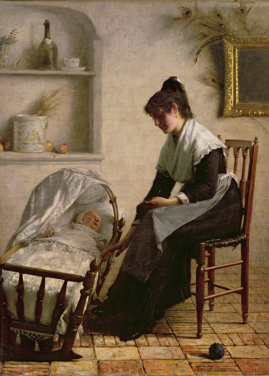 Junge Mutter aus Arles von Henri Bouchet-Doumeng