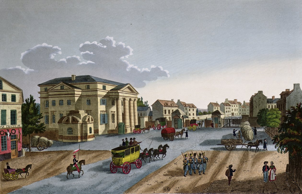 Die Barriere Saint Denis, ca. 1815-20 von Henri Courvoisier Voisin