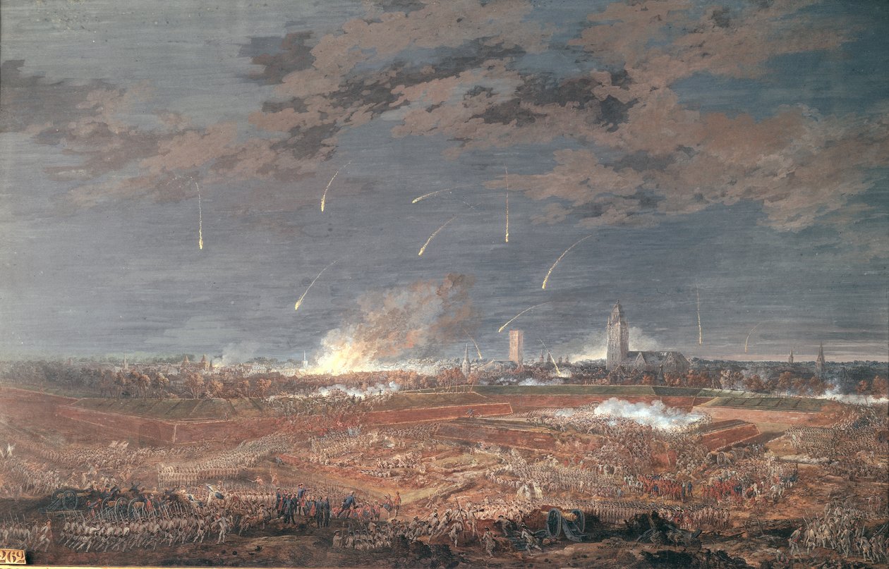 Angriff auf Berg-Op-Zoom, 4 Uhr morgens, 16. September 1746, 1786 von Henri Desire van Blarenberghe