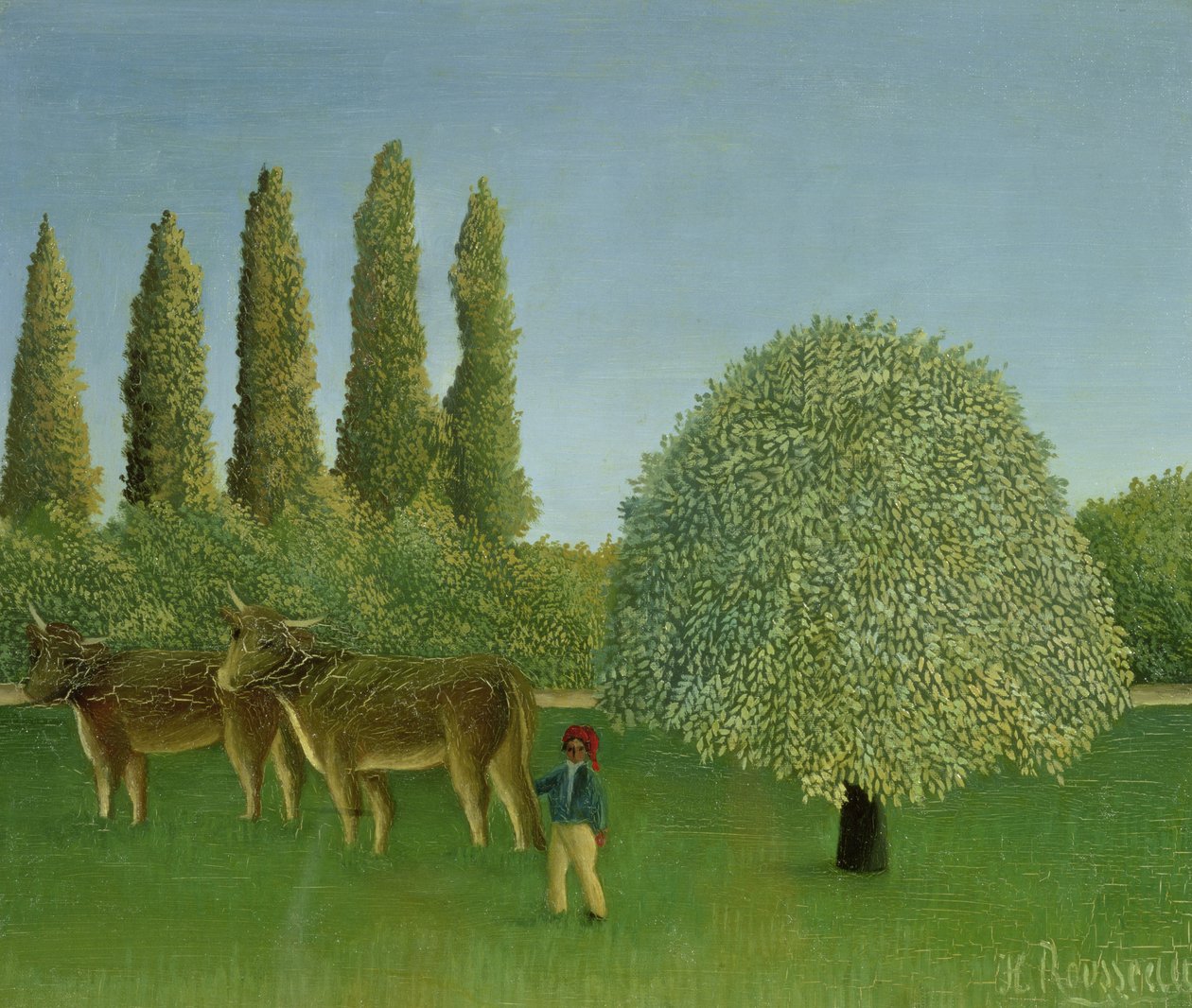 Auf den Feldern, 1910 von Henri Rousseau: Kunstdruck kaufen