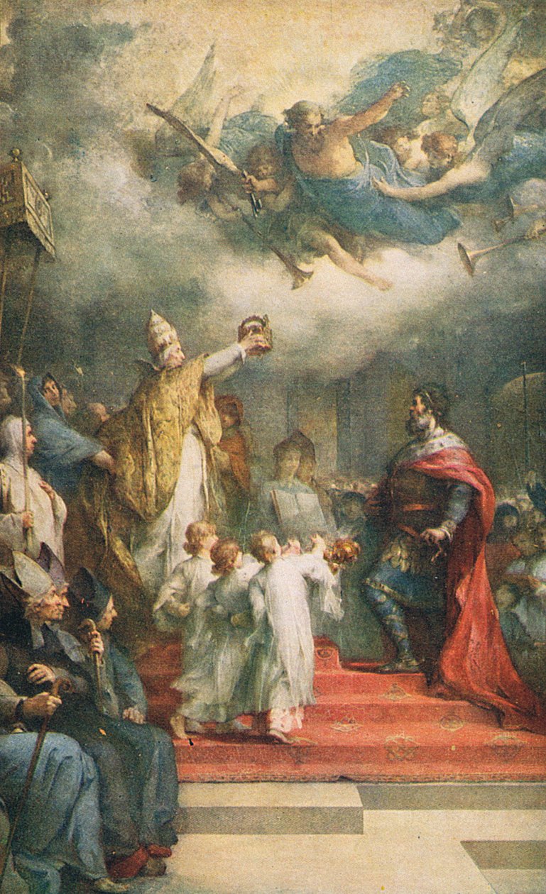 Die Krönung Karls des Großen von Henri Leopold Levy