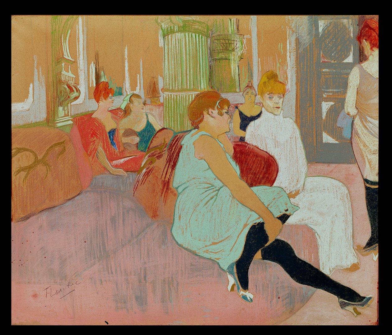 Im Salon an der Rue des Moulins, 1894 von Henri de Toulouse Lautrec