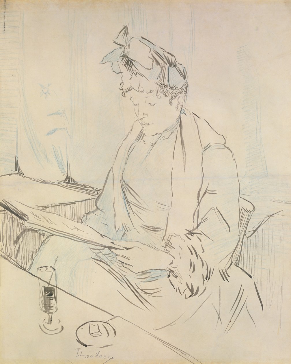 Im Café von Henri de Toulouse Lautrec