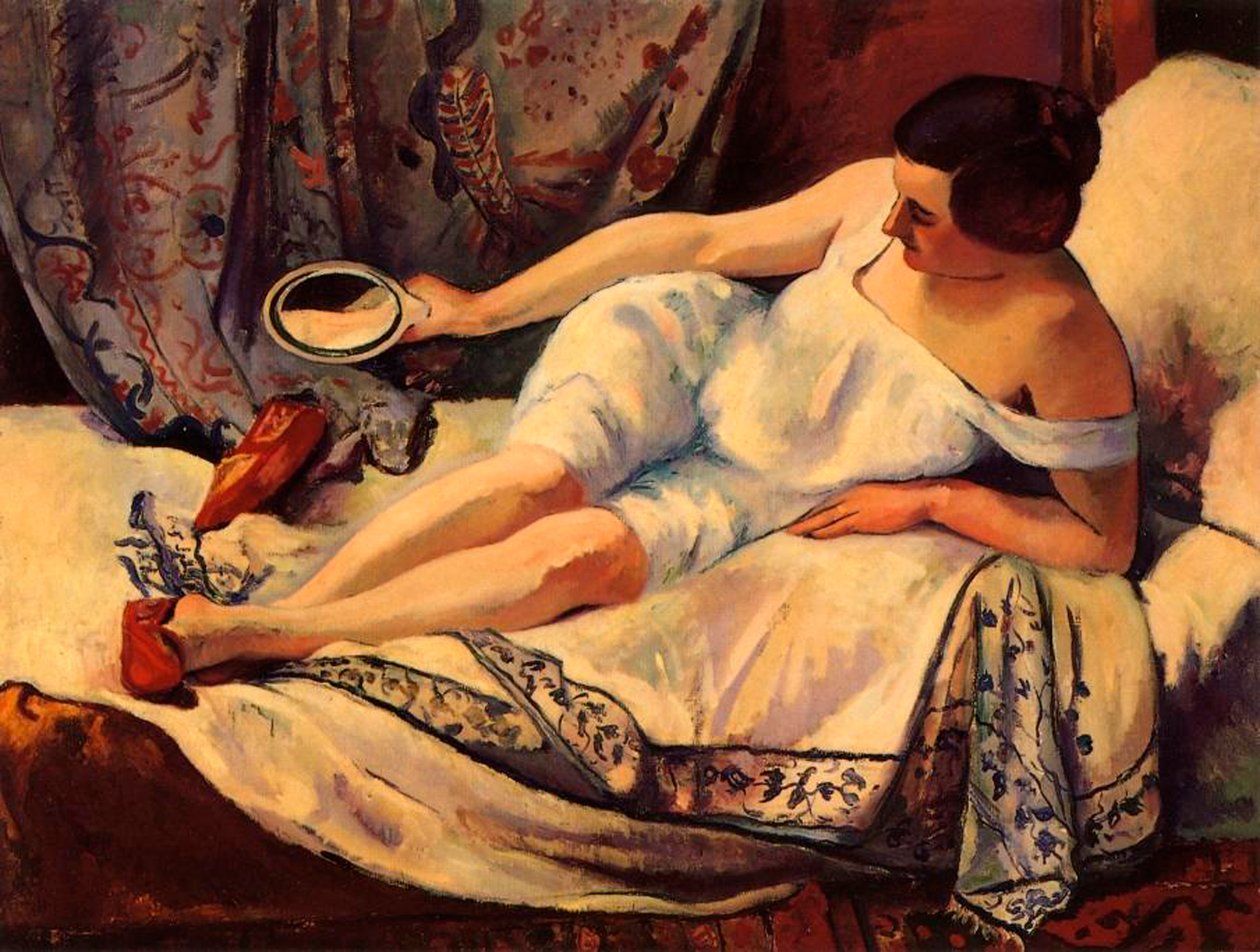 Frau erhebt sich von Henri Charles Manguin