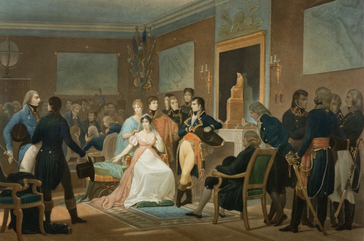 Der Morgen des 18. Brumaire (9. November) 1799, graviert von Jean Pierre Marie Jazet, 1851 von Henri Frederic Schopin
