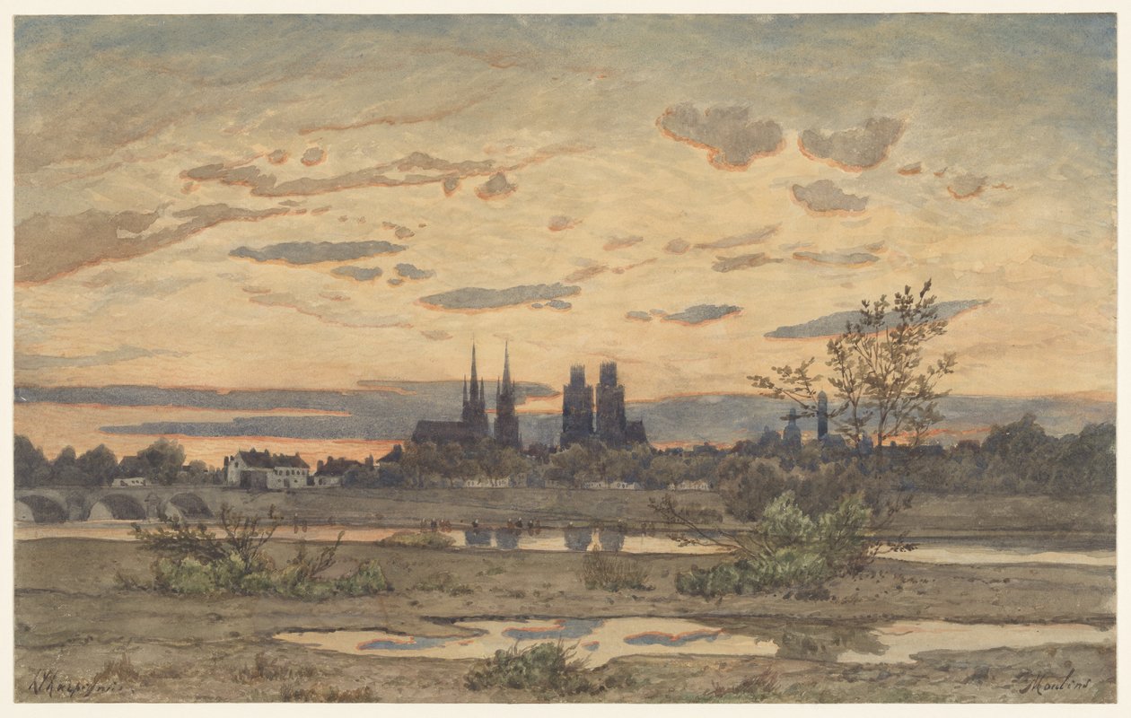 Ein Blick auf Moulins von Henri-Joseph Harpignies