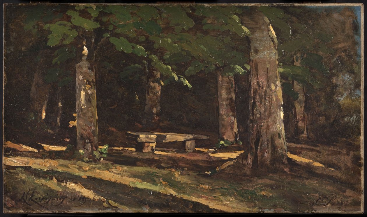 Die Bank von Henri-Joseph Harpignies