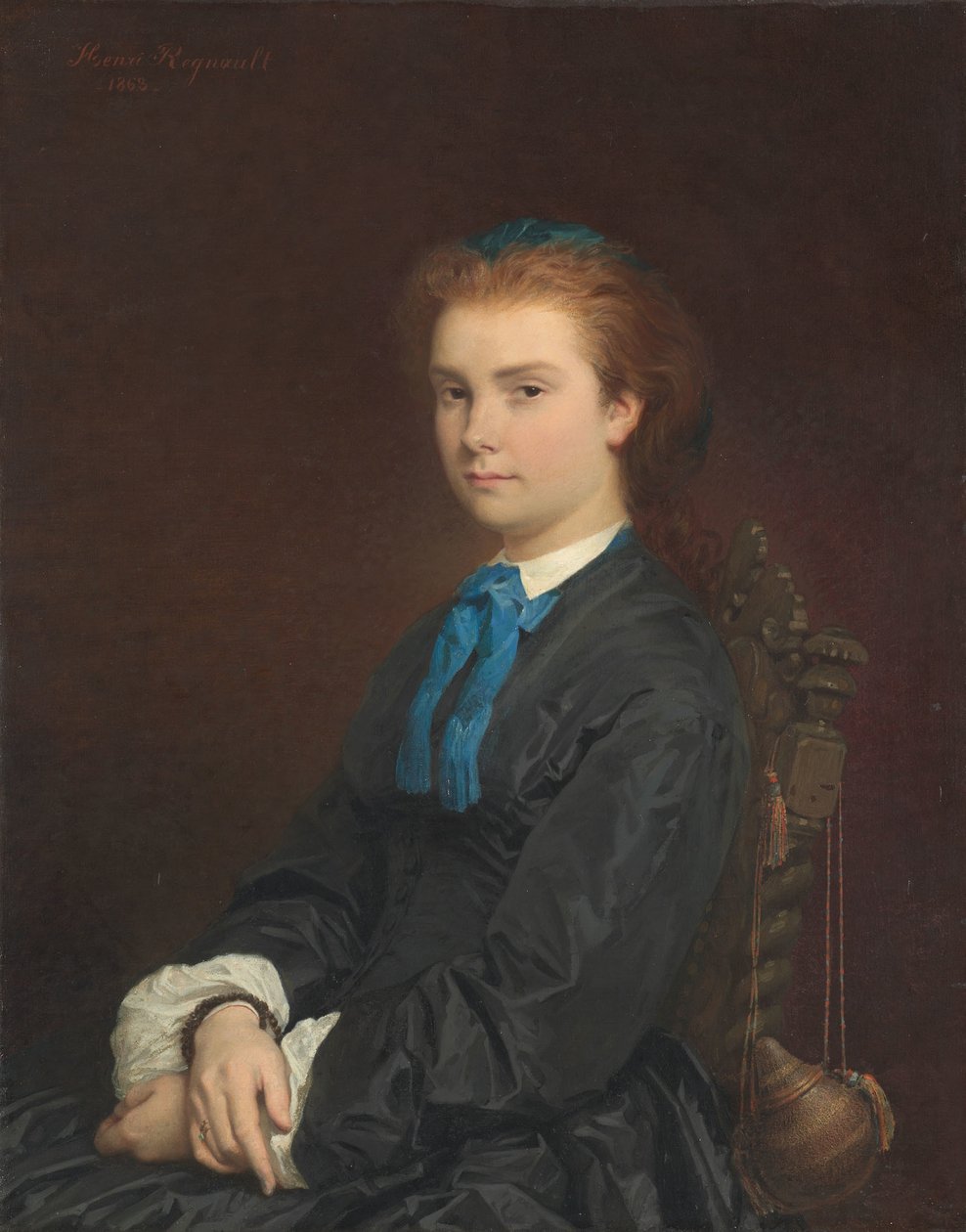 Porträt einer jungen Frau, 1863 von Henri Alexandre Georges Regnault