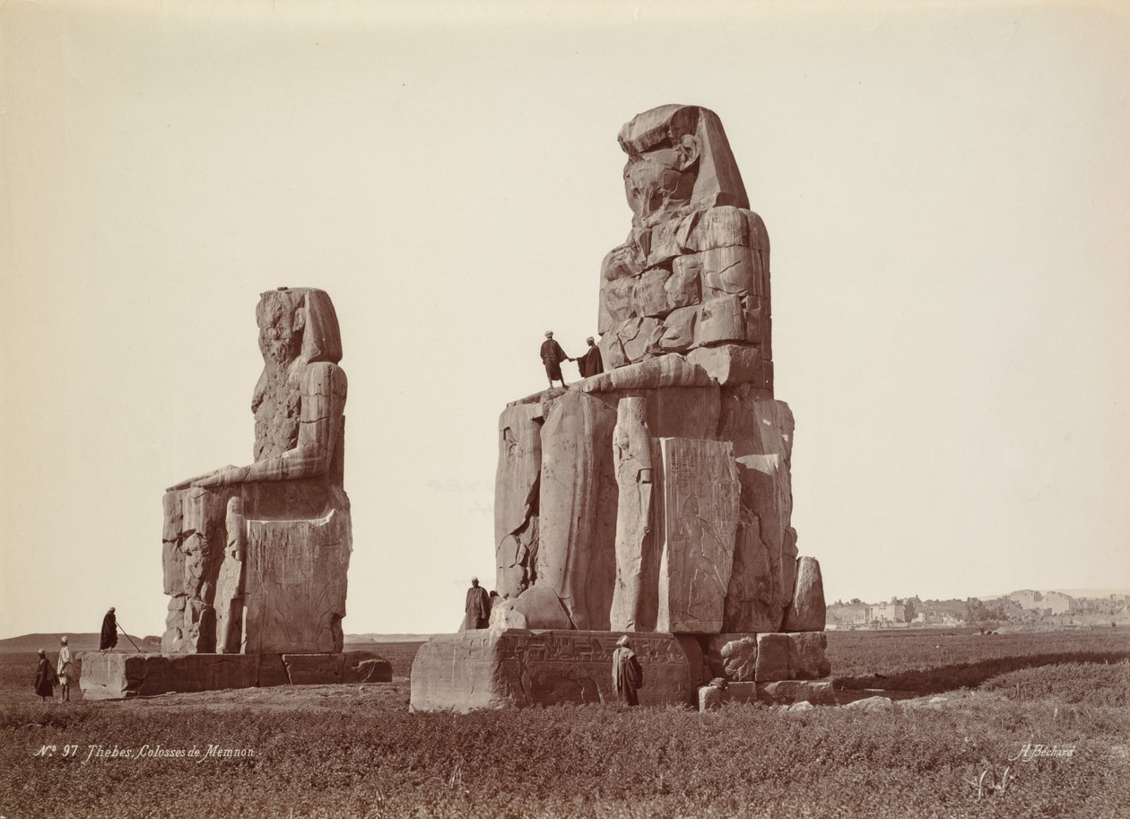 Theben, Die Kolosse von Memnon von Henri Béchard