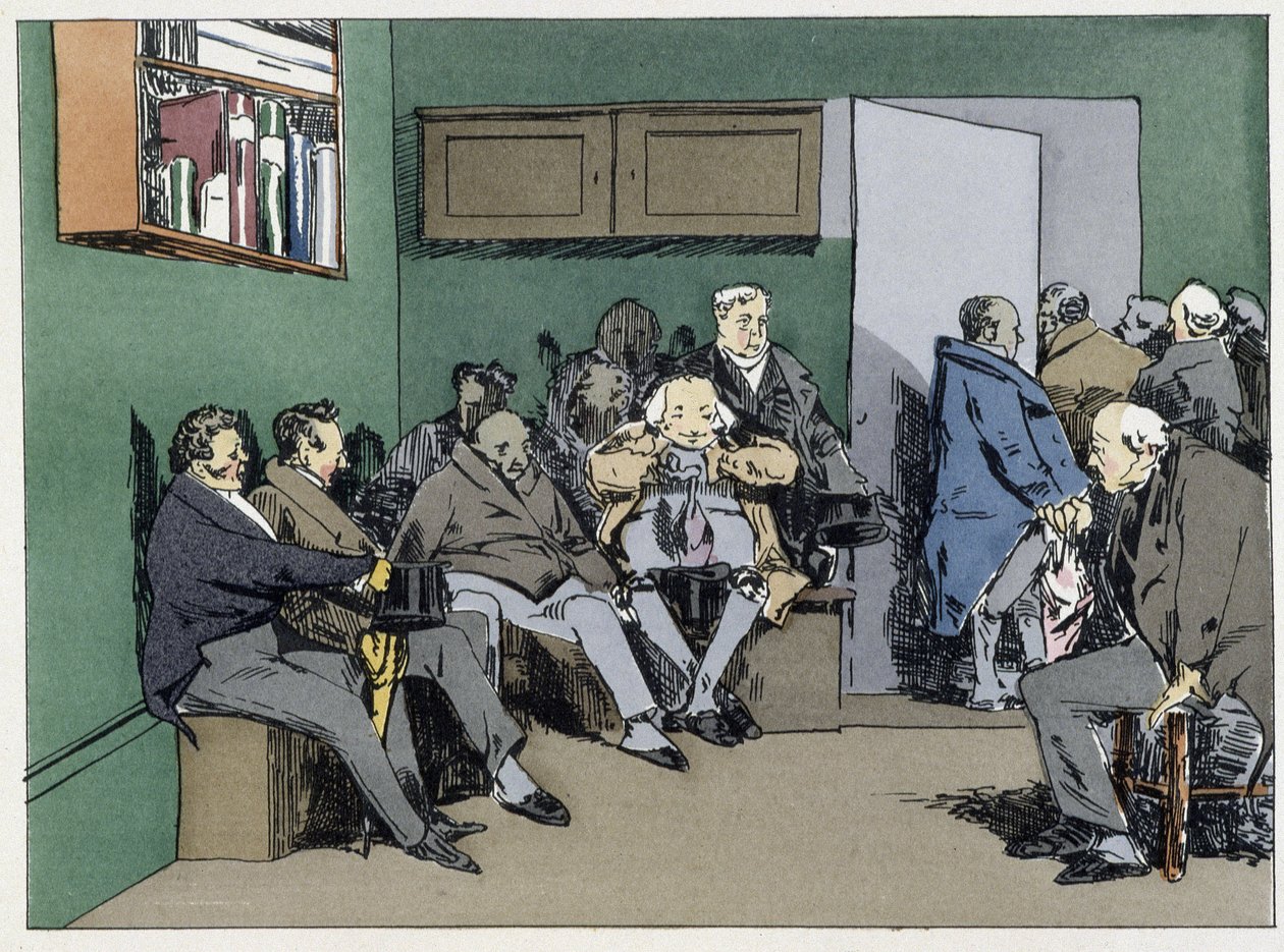 Ein Tag der Anhörung - in Administrative morals von Henri Monnier von Henri Bonaventure Monnier