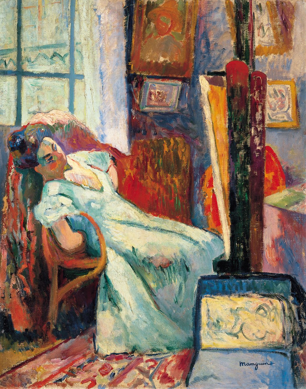 Modell ruht, 1905 von Henri Charles Manguin