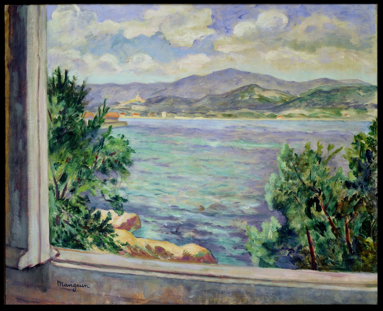 Der Golf von St. Tropez vom Oustalet von Henri Charles Manguin