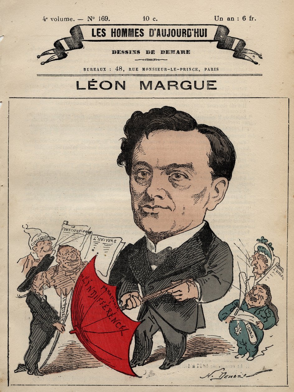 Karikatur von Guillaume Leon Margue 1828-1888 - aus 