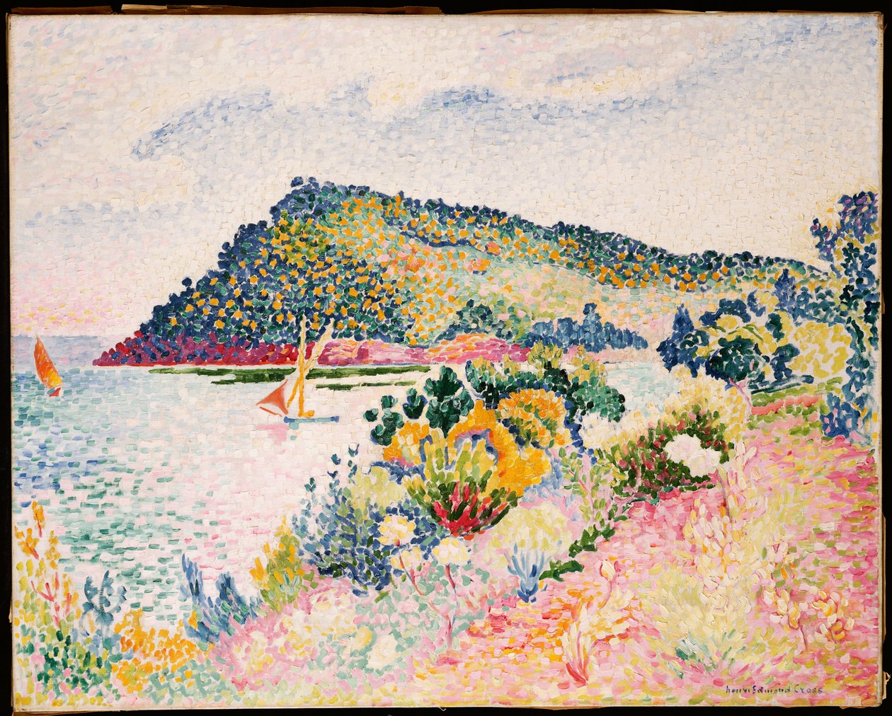 Das schwarze Kap, Pramousquier-Bucht, 1906 von Henri Edmond Cross