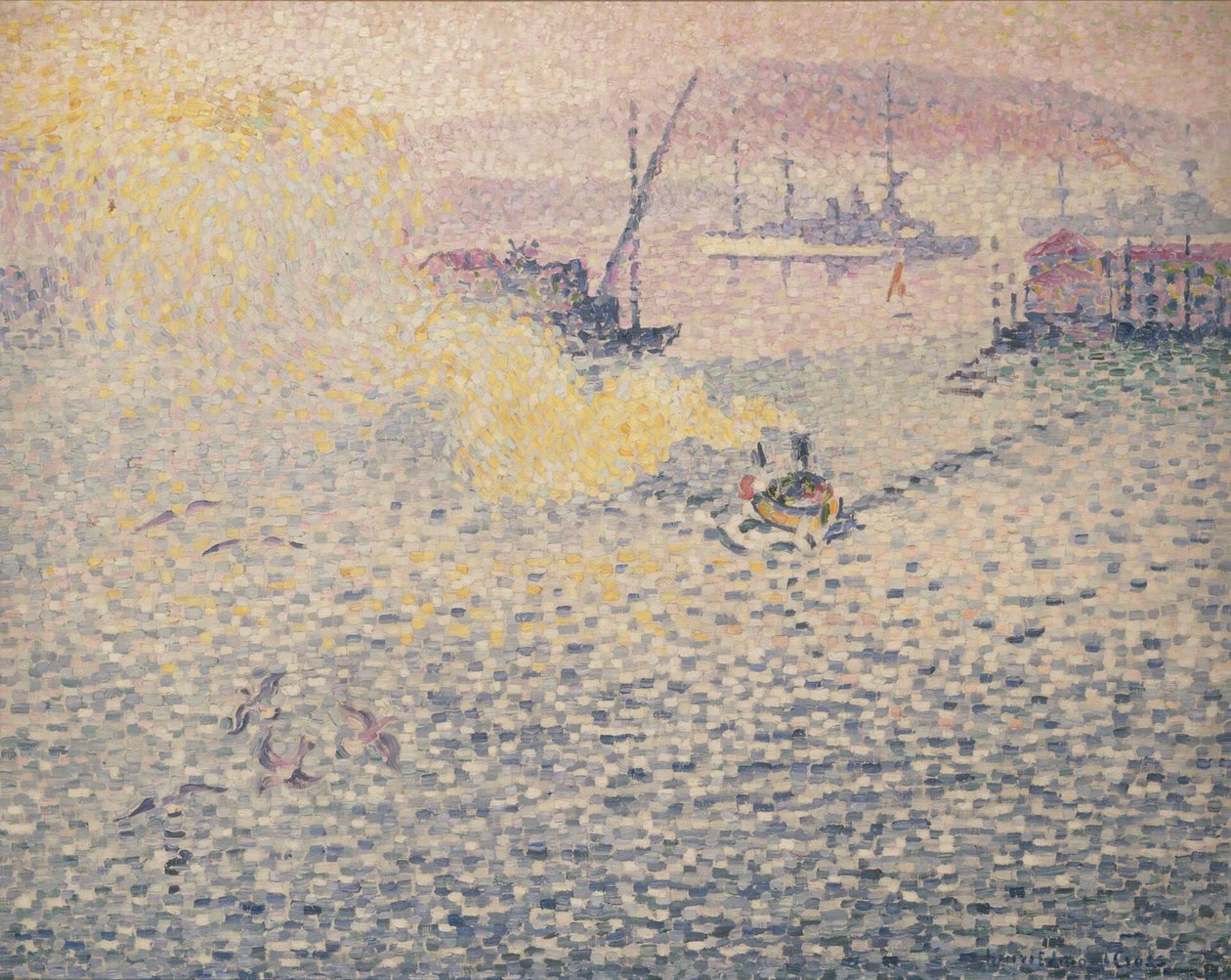 Toulon, Wintermorgen, 1906-1907 von Henri Edmond Cross