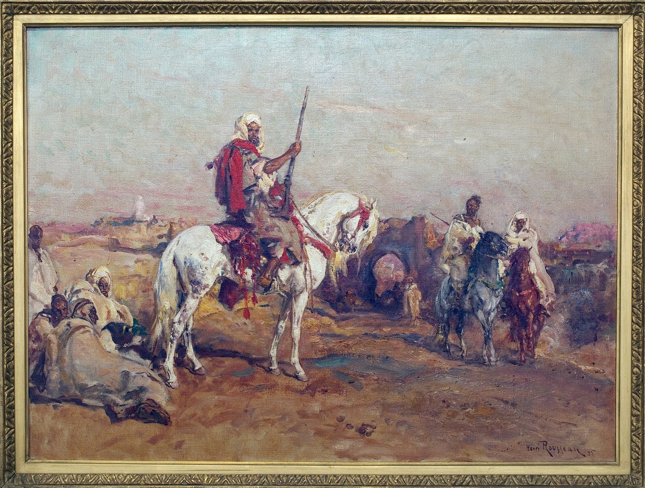 Vor den Toren von Meknes von Henri Emilien Rousseau