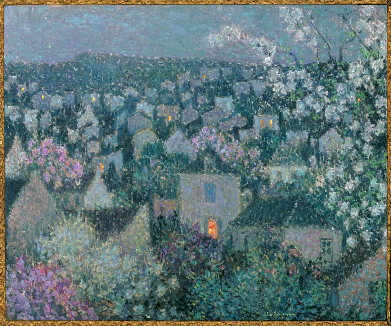 Abend im Frühling von Henri Eugene Augustin Le Sidaner