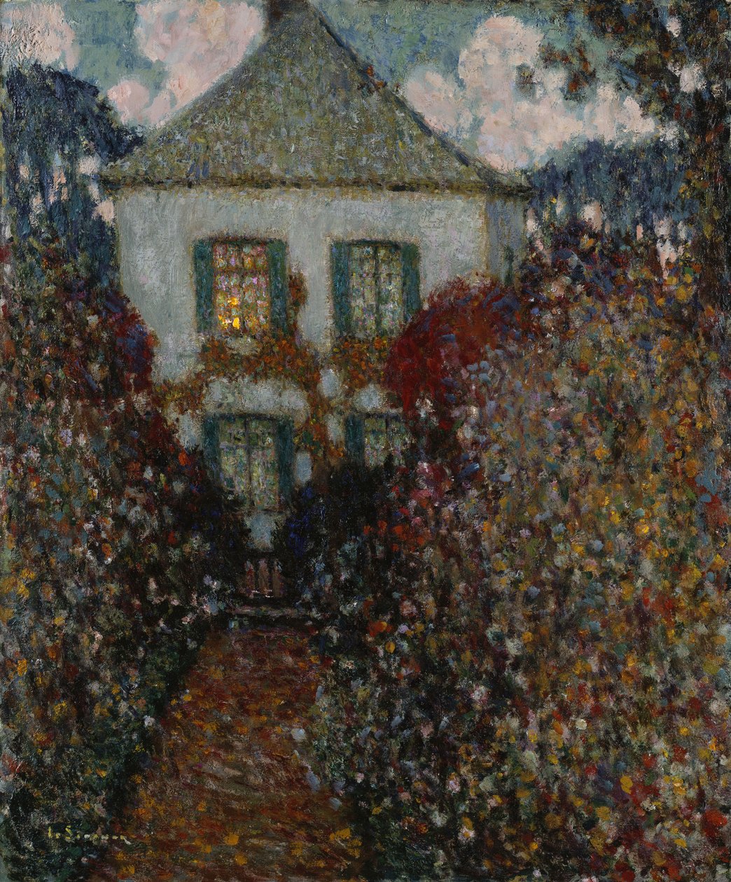 Das Haus von Jean-Jacques Rousseau, Chambray von Henri Eugene Augustin Le Sidaner