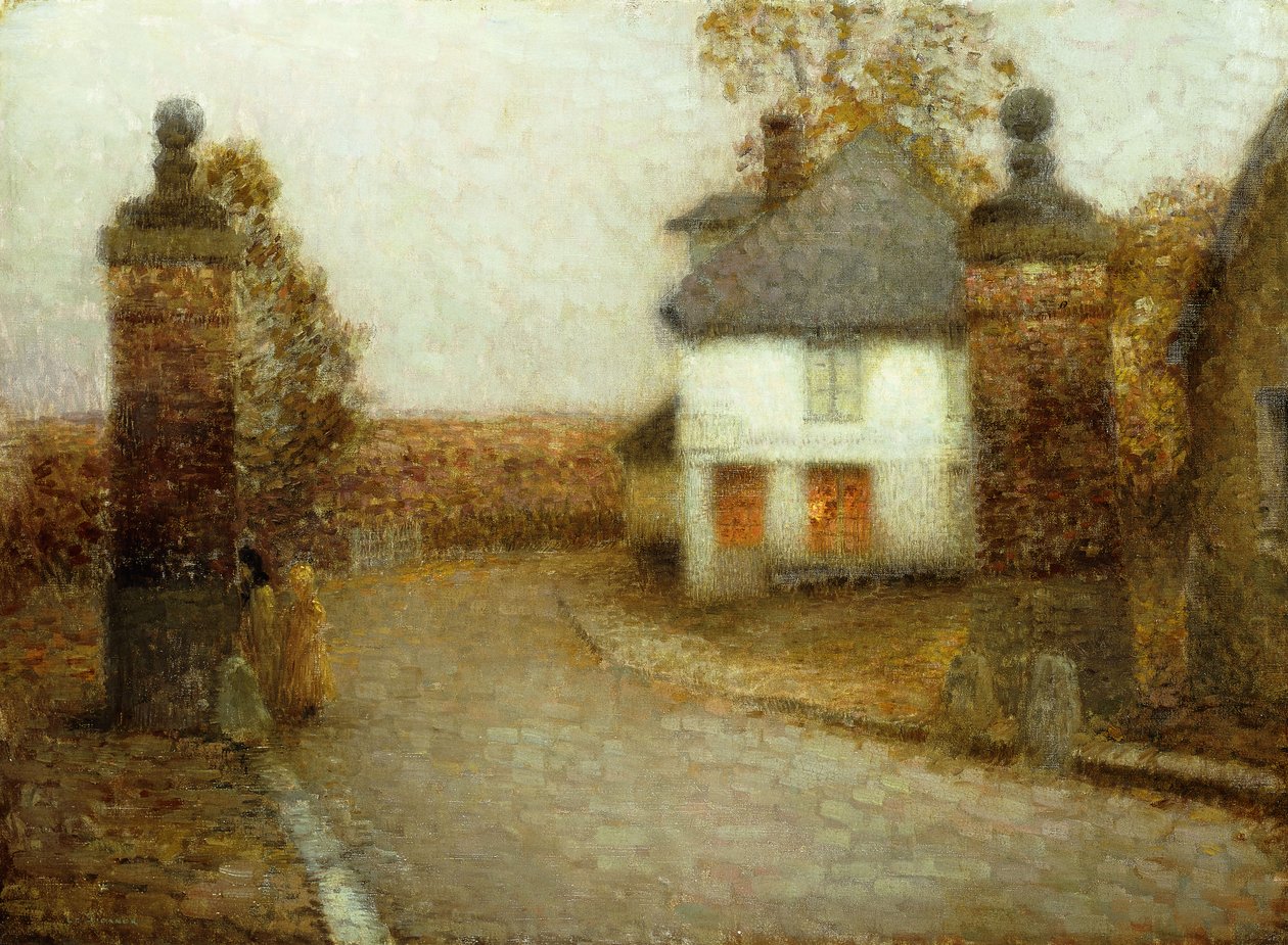 Die Säulen, Gerberoy von Henri Eugene Augustin Le Sidaner