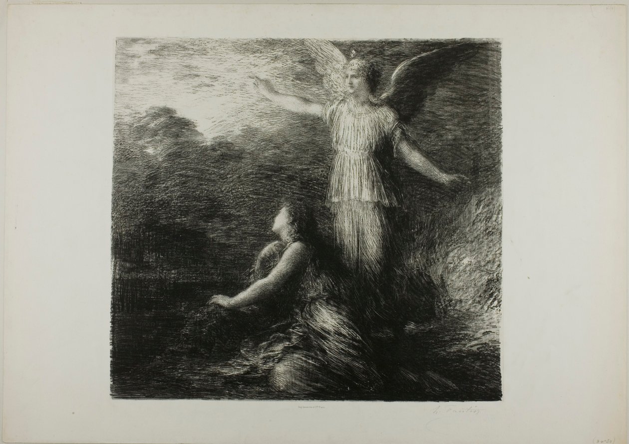 Paradies und die Peri (Eröffnung), erste Platte von Henri Fantin-Latour