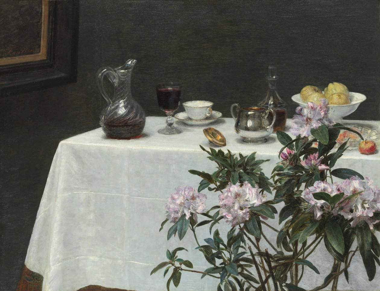 Stillleben: Ecke eines Tisches von Henri Fantin-Latour