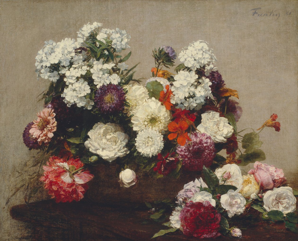 Stillleben mit Blumen von Henri Fantin-Latour