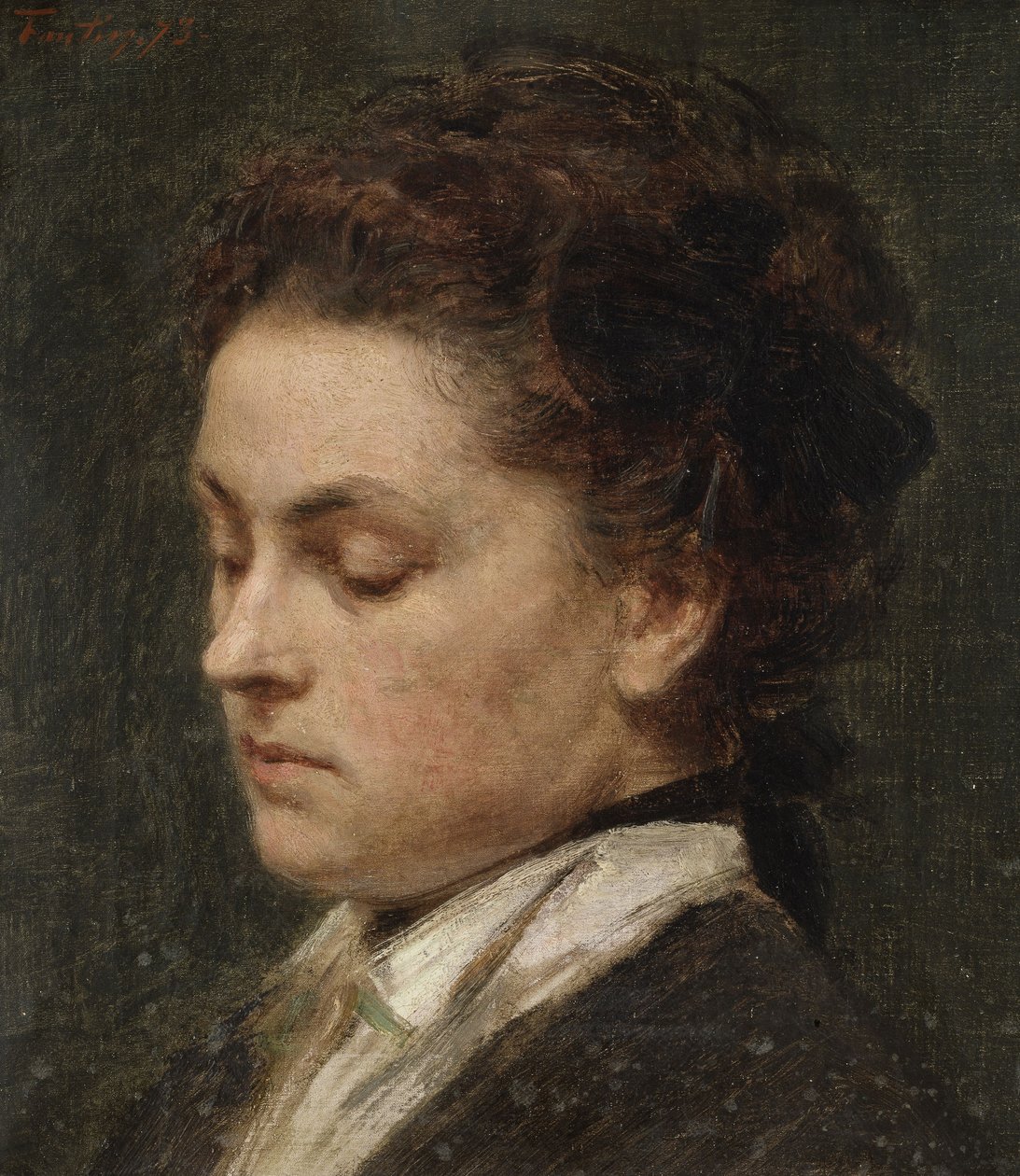 Studie zum Porträt von Victoria Dubourg, der Frau des Künstlers von Henri Fantin-Latour