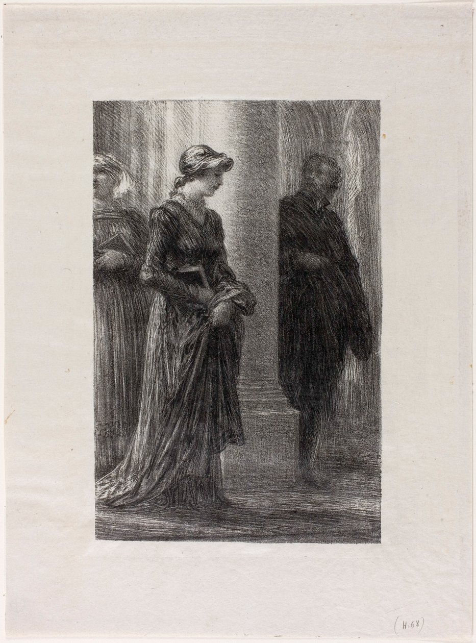Die Meistersinger von Nürnberg, Akt I: Walther und Eva treffen sich von Henri Fantin-Latour