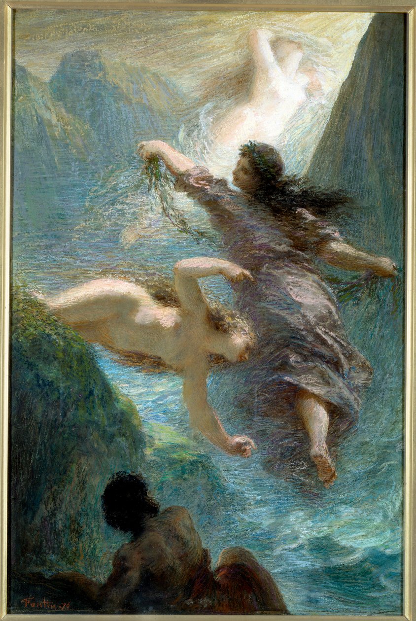 Die Mädchen vom Rhein von Ignace Henri Jean Fantin Latour