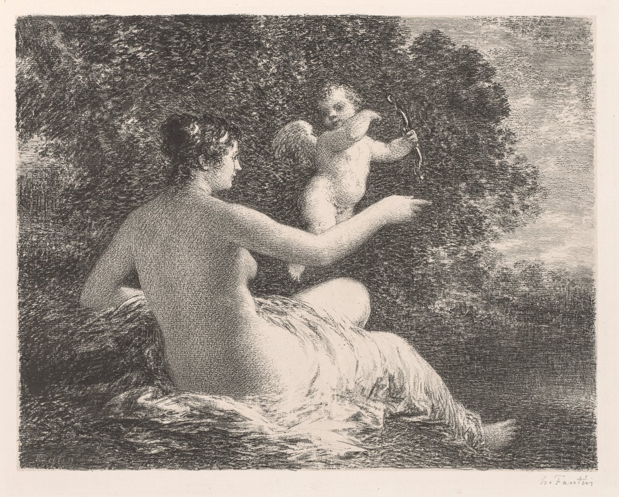 Venus und Amor von Henri Fantin-Latour