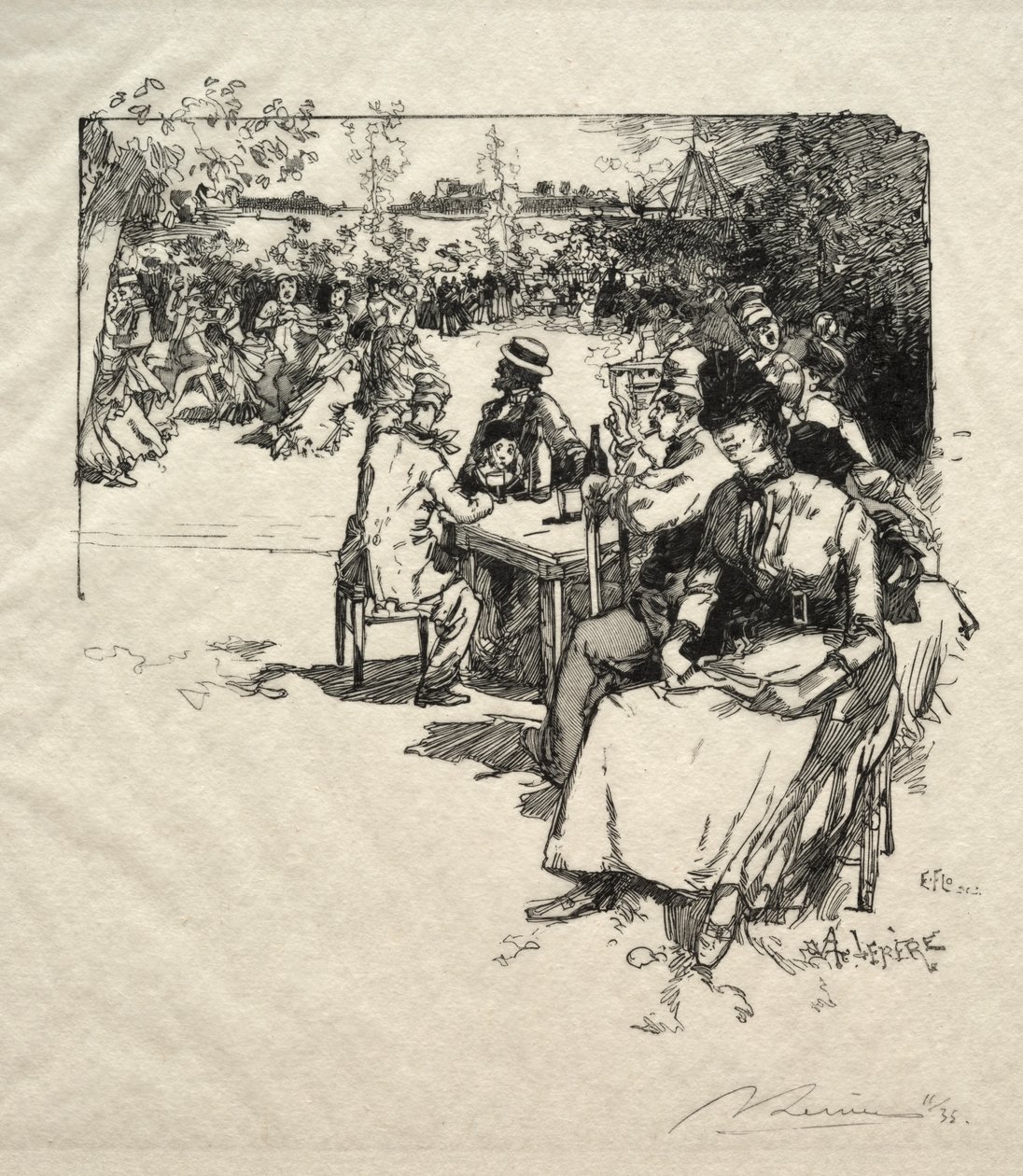 Ball am Point-du-Jour von Ignace Henri Jean Fantin Latour