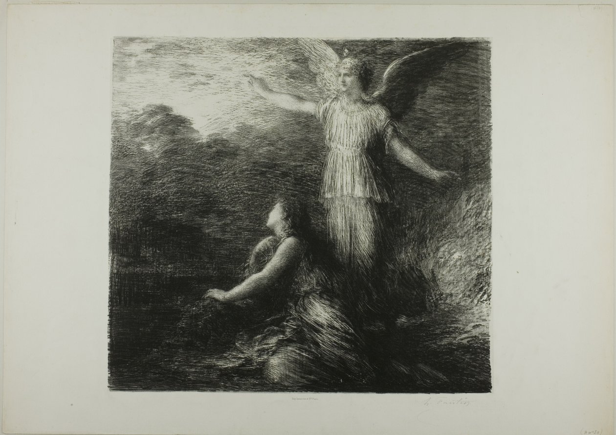 Paradies und die Peri (Eröffnung), erste Platte von Ignace Henri Jean Fantin Latour